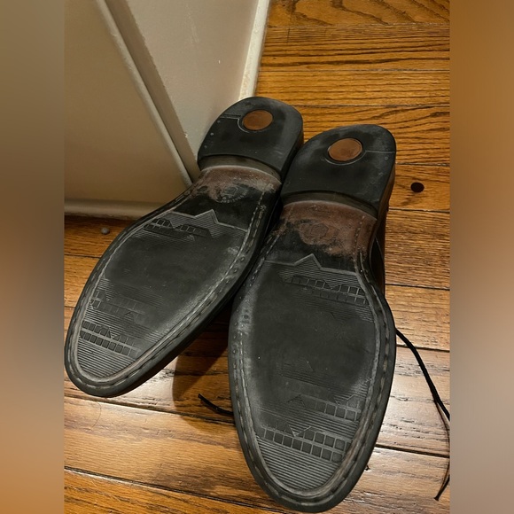 Bacco Bucci men’s Italian black shoes - size 9 - Picture 3 of 4